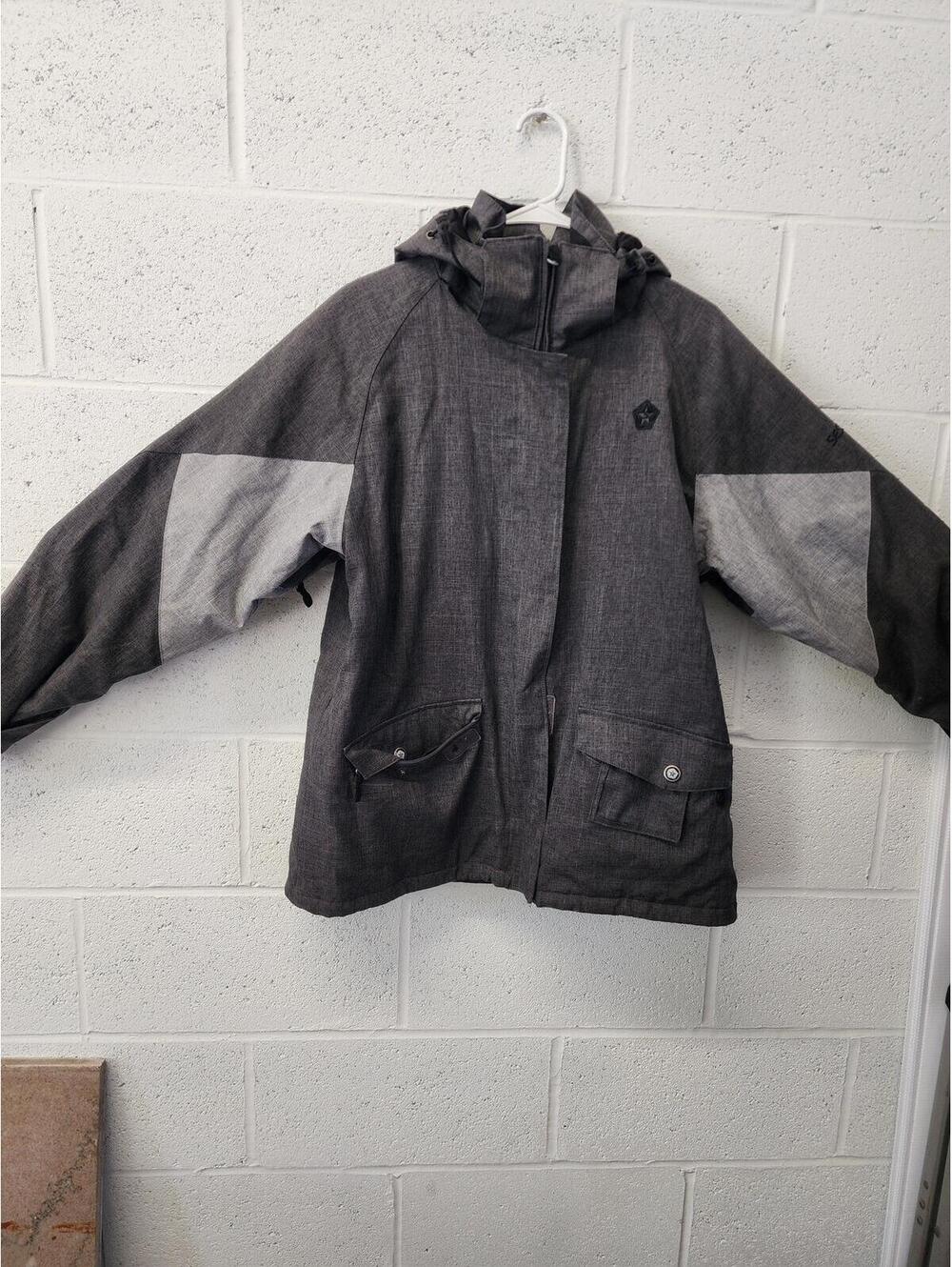 Gray Sessions Devine Crosshatch snowboarding jacket Size Large